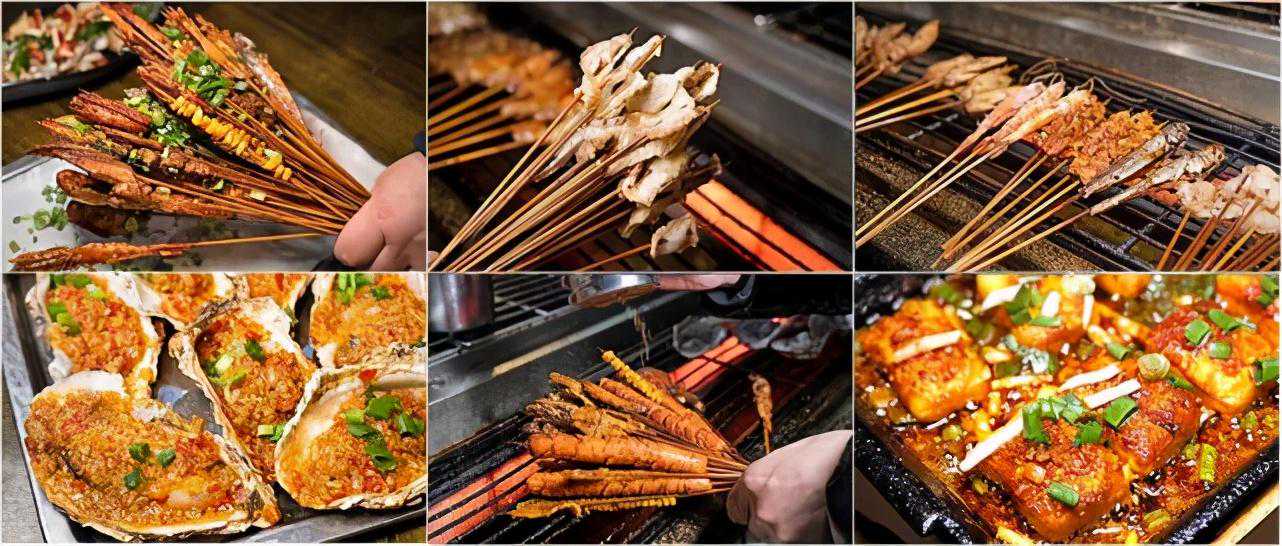 夜宵，烧烤(料粉，酱料配方，烤制)技术培训+成都夜宵旺店探秘&品鉴精品活动，15~17日火热开启