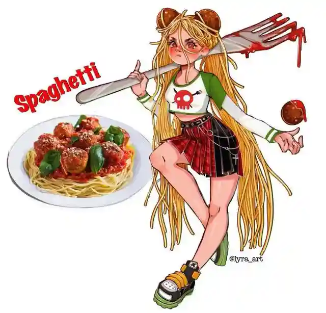 画师大佬绘制食物拟人，草莓蛋糕换上lo装，披萨的打扮我欣赏不来