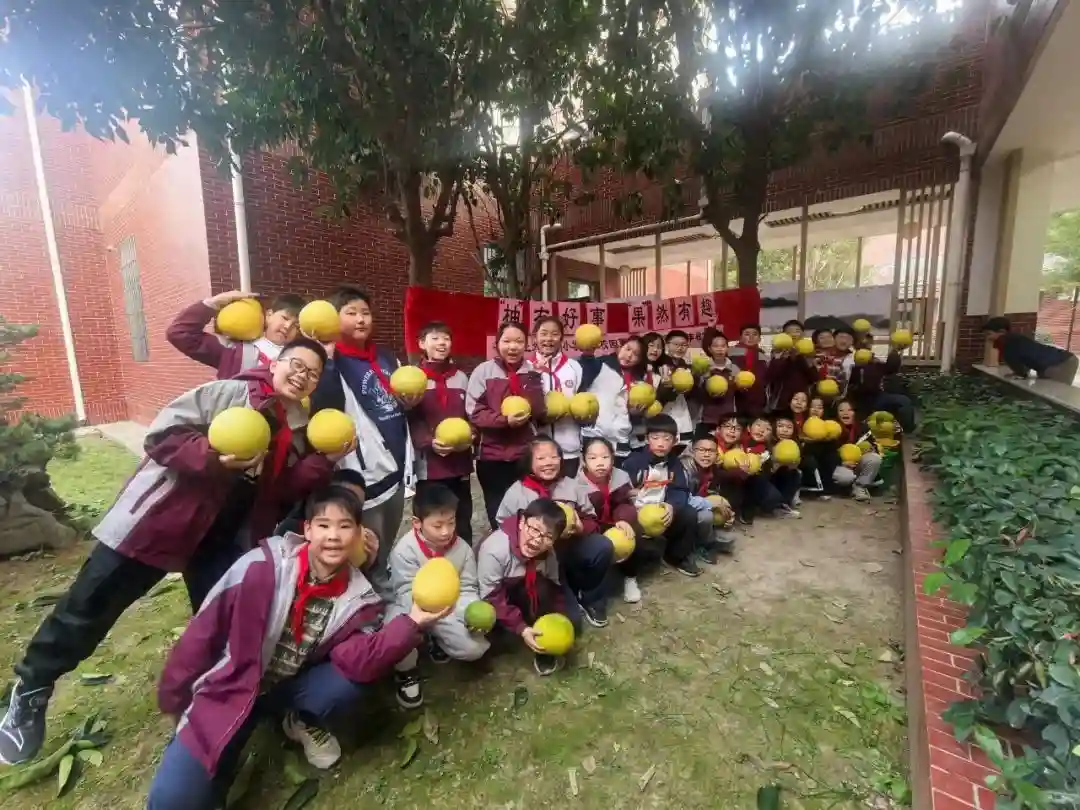有趣！校园丰收节上，松江这所小学的“柚子周边”大卖