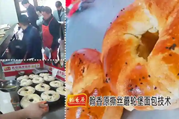 翰香原飘香撕丝蘑轮堡面包教程与技术配方均无保留教会