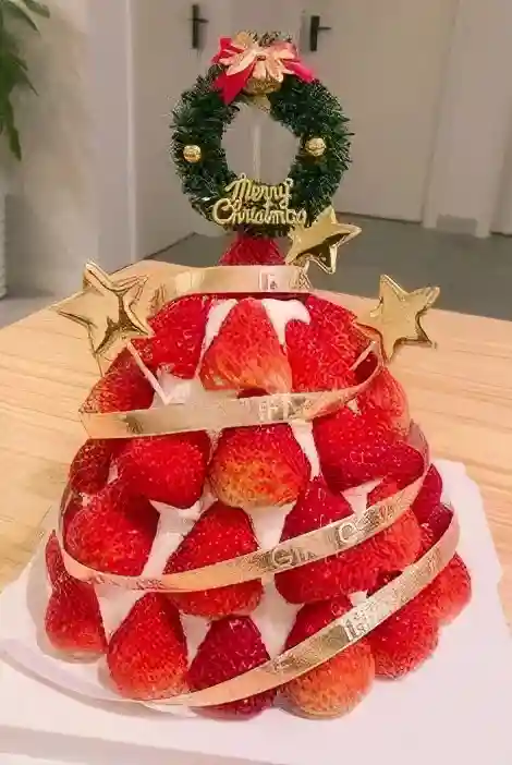 「圣诞甜点特辑」种草→草莓塔蛋糕